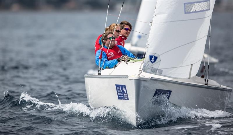 Norway's Aleksander Wang-Hansen, Marie Solberg and Per Eugen Kristiansen win at Sailing World Cup Hyeres - photo © Pedro Martinez / Sailing Energy / World Sailing
