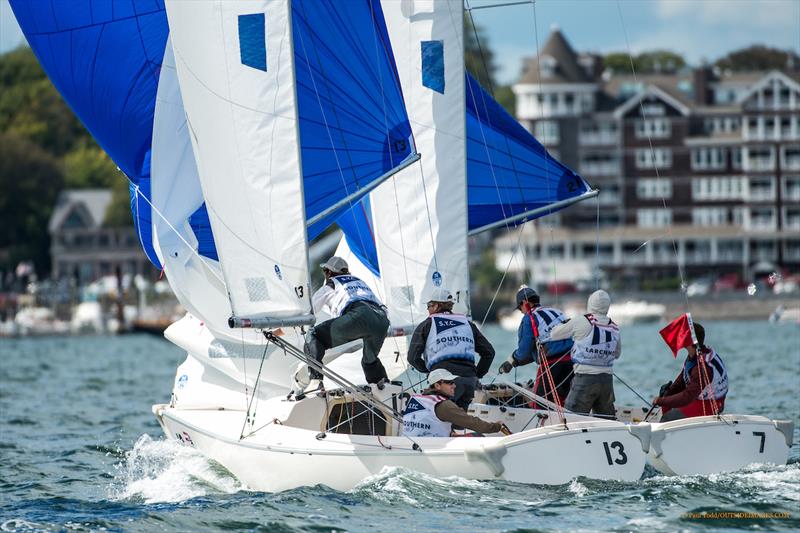 2016 Resolute Cup day 2 photo copyright Paul Todd / www.outsideimages.com taken at New York Yacht Club and featuring the Sonar class