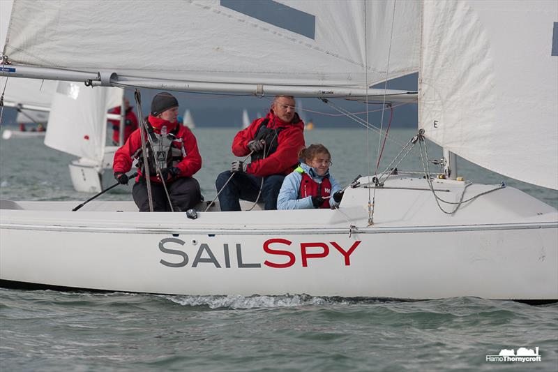 Blind Sailing UK Nationals in Cowes photo copyright Hamo Thornycroft / www.yacht-photos.co.uk taken at Cowes Corinthian Yacht Club and featuring the Sonar class