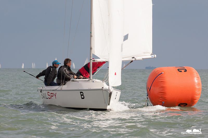 Blind Sailing UK Nationals in Cowes photo copyright Hamo Thornycroft / www.yacht-photos.co.uk taken at Cowes Corinthian Yacht Club and featuring the Sonar class