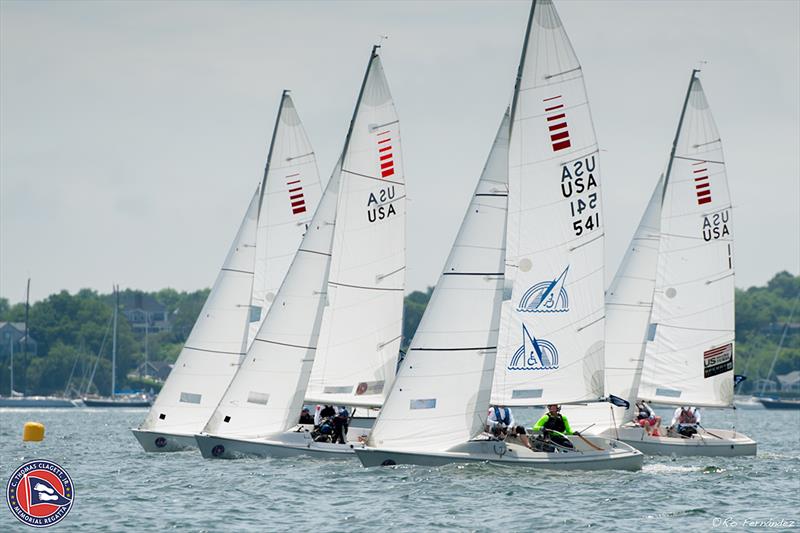 Sonars hit the start line for day one of racing - 2018 Clagett Regatta and U.S. Para Sailing Championships photo copyright CLagett Regatta-Ro Fernandez taken at  and featuring the Sonar class