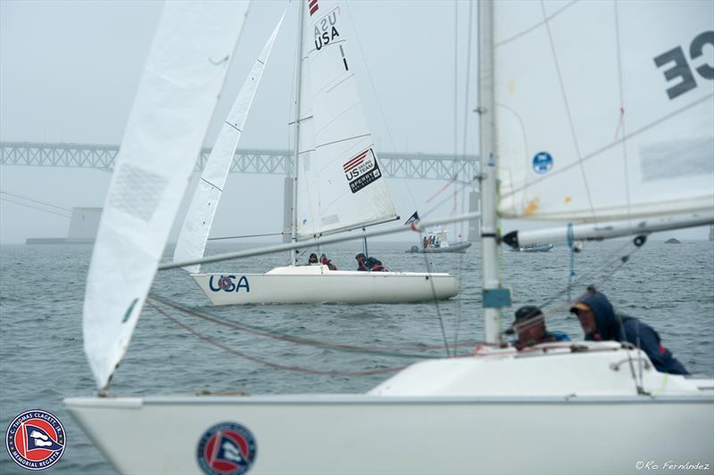 Sonars racing at the Clagett Regatta and U.S. Para Sailing Championships photo copyright Ro Fernandez taken at  and featuring the Sonar class