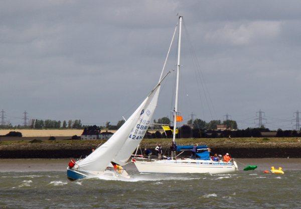 Sonatas at the Medway Regatta photo copyright Mike Spurgeon taken at Medway Yacht Club and featuring the Sonata class