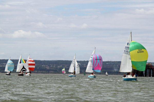 Sonatas at the Medway Regatta photo copyright Mike Spurgeon taken at Medway Yacht Club and featuring the Sonata class