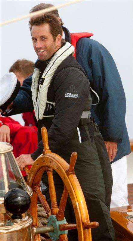 Sir Ben Ainslie sporting a Spinlock Deckvest LITE onboard a classic yacht photo copyright onEdition taken at  and featuring the  class