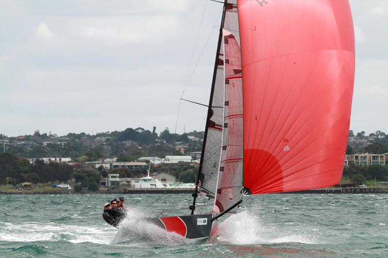 David Ellis' Stig Audi Driving Cousin, winning sports boat on day 4 of the Festival of Sails photo copyright Teri Dodds taken at Royal Geelong Yacht Club and featuring the Sportsboats class