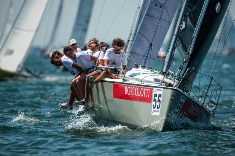 Delta 84 Chardonnay powers upwind at the ORC Sportsboat Europeans photo copyright Fabio Taccolo / ACnetworkplc / FIV taken at  and featuring the Sportsboats class