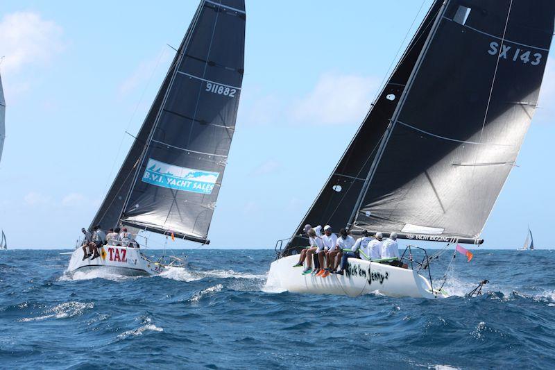 RP37 Taz had the highest rating in class in 2022, meaning they had to cross the line first with a big enough lead to secure a win against top competitors like Melges 32 Kick 'em Jenny 2 photo copyright Tim Wright / www.photoaction.com taken at Sint Maarten Yacht Club and featuring the Sportsboats class