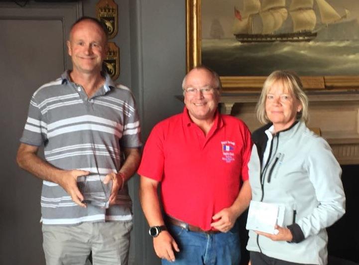 Richard Sullivan and Sue Harper take second in the Squib South Coast Championships photo copyright Keith Davies taken at Royal Torbay Yacht Club and featuring the Squib class
