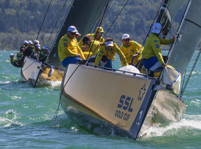 2022 SSL Gold Cup - very competitive racing with Australia and Brazil photo copyright John Curnow taken at Cercle de la Voile de Grandson and featuring the SSL47 class
