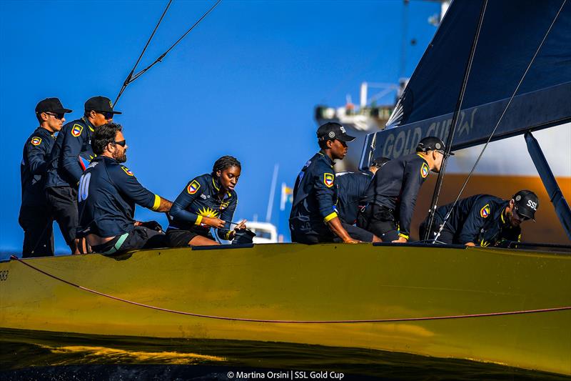 SSL Gold Cup 1/32 Finals Day 4 - SSL Team Antigua & Barbuda photo copyright Martina Orsini / SSL Gold Cup taken at Real Federación Canaria de Vela and featuring the SSL47 class