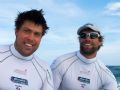 Iain Percy (right) and Andrew Simpson win the Star worlds in Rio