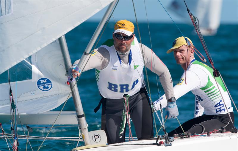 Robert Scheidt and Bruno Prada on day 2 of the Star Sailors League Finals photo copyright Carlo Borlenghi / SSL taken at  and featuring the Star class