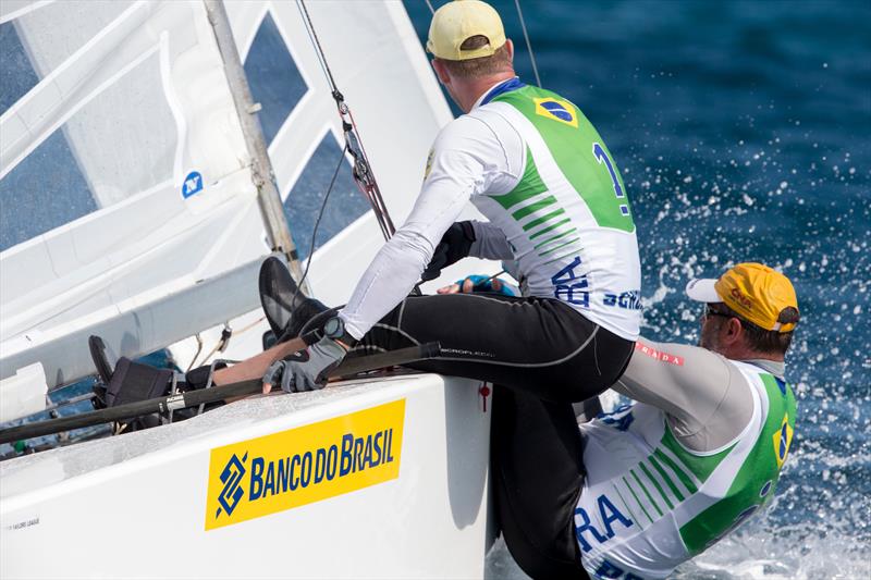 Robert Scheidt and Bruno Prada (BRA) on day 3 of the Star Sailors League Finals photo copyright Carlo Borlenghi / SSL taken at  and featuring the Star class