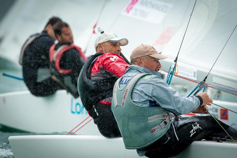 Diego Negri & Sergio Lambertenghi on day 2 of the Star Eastern Hemisphere Championship photo copyright Marc Rouiller / Star Sailors League 2014 taken at  and featuring the Star class