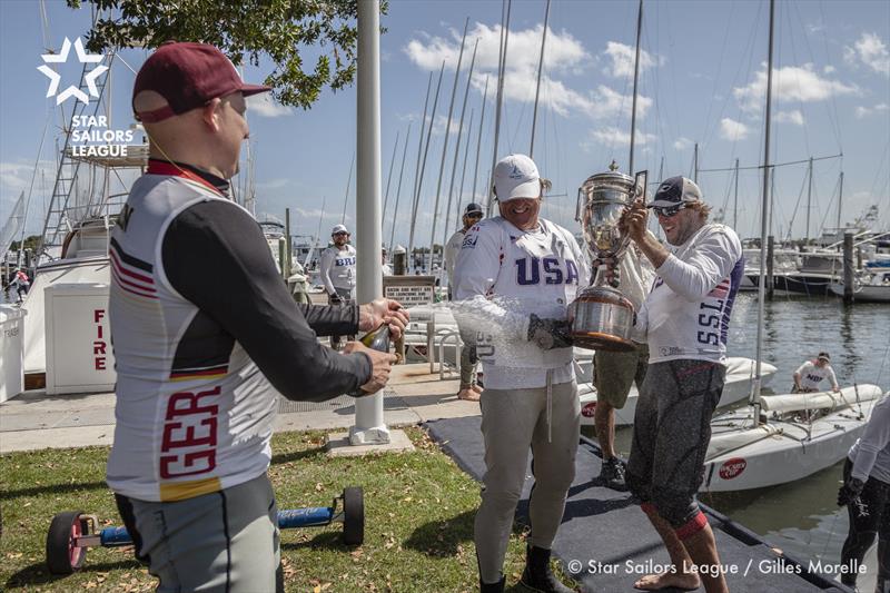 Mark Mendelblatt & Magnus Liljedahl win the Bacardi Cup 2017 in Miami photo copyright Gilles Morelle / Star Sailors League taken at Coral Reef Yacht Club and featuring the Star class