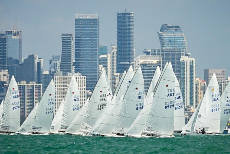Star – world class racing against the Miami city skyline photo copyright Matias Capizzano taken at  and featuring the Star class