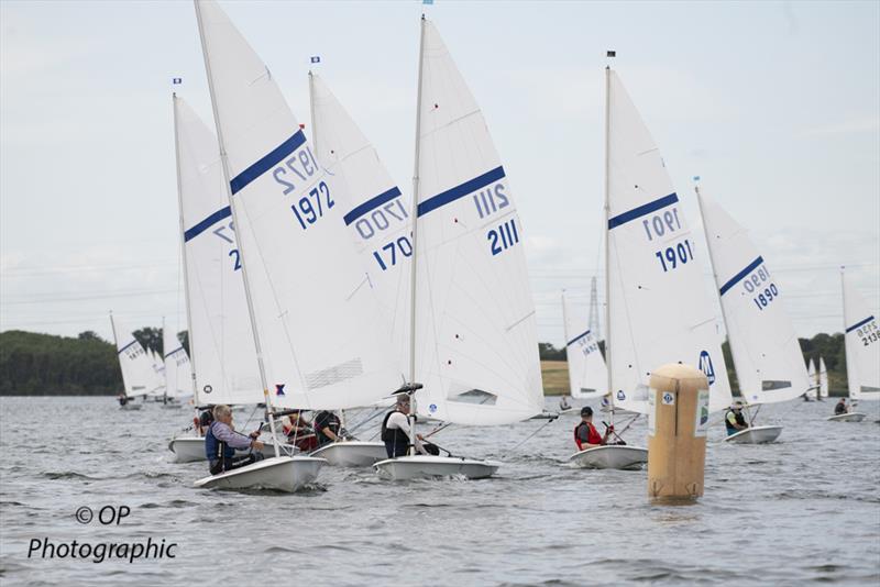 The gybe mark in race 4 of the Noble Marine Streaker Nationals at Grafham Water SC - photo © Paul Sanwell / OPP