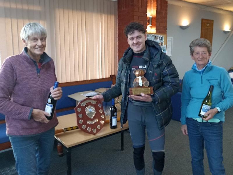 Streaker End of Season Championships at Bartley (L-R) Veronica Falat, Sam McKay, Debbie Degge photo copyright Neil Firth taken at Bartley Sailing Club and featuring the Streaker class