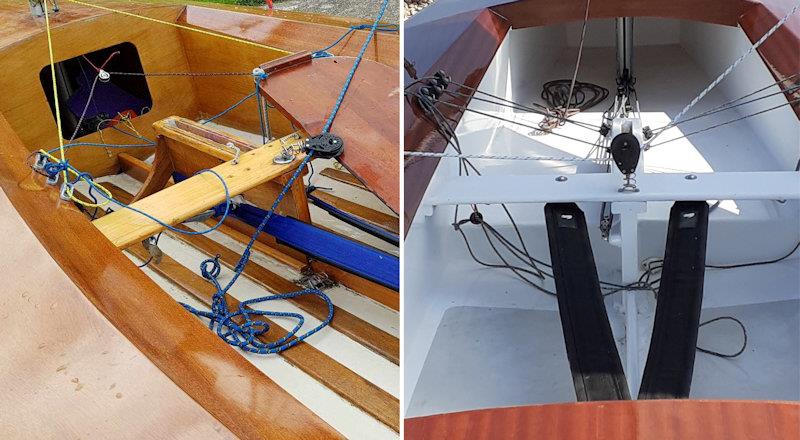Streaker 1384 'Retro Blue' before and after restoration - photo © Simon Cory