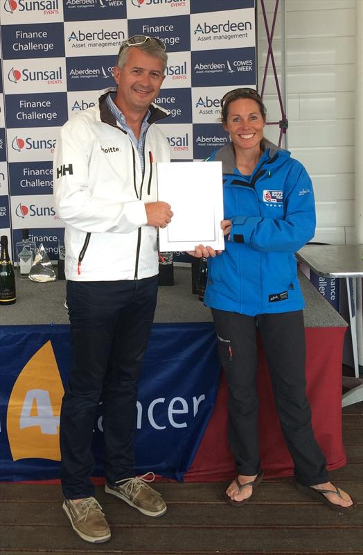 The 500,000th Sunsail sailor Richard Hurley together with Sunsail ambassador Helena Lucas MBE photo copyright Sunsail taken at  and featuring the  class