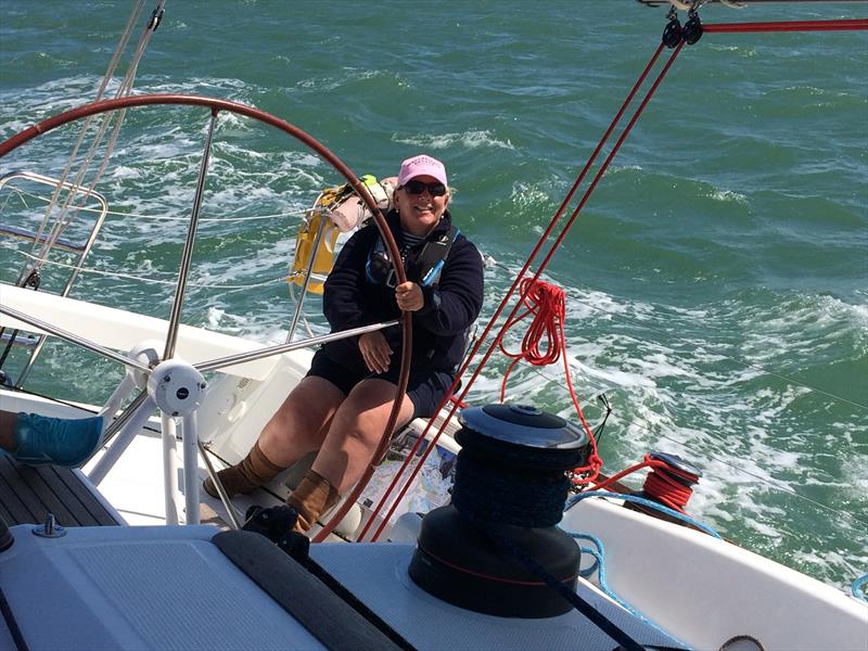 Karen Rawson - Chief Instructor shortlisted for Elemis Ladies Day Award at Lendy Cowes Week 2017 photo copyright Sunsail taken at Cowes Combined Clubs and featuring the  class