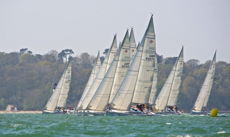 The start of the Long Coastal race during the University Yachting Championship 2014 - photo © Sean Clarkson