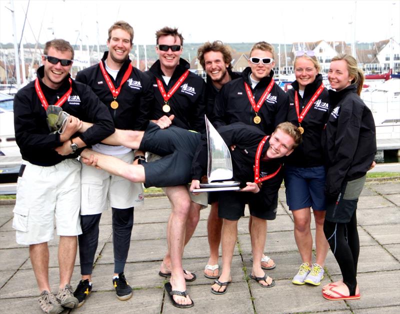 Southampton Red in their BUSA Champions Jackets after the University Yachting Championship 2014 - photo © Tony Mapplebeck