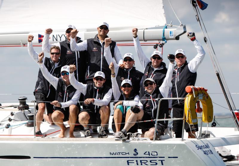 The New York Yacht Club win the hotly contested one-design Level Rating class in the RYS Bicentenary International Regatta photo copyright Paul Wyeth / www.pwpictures.com taken at Royal Yacht Squadron and featuring the Sunsail F40 class