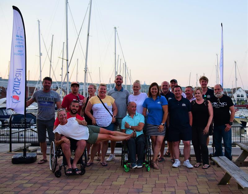 The Supporting Wounded Veterans team for the 2018 Round the Island Race photo copyright Sunsail taken at  and featuring the Sunsail F40 class
