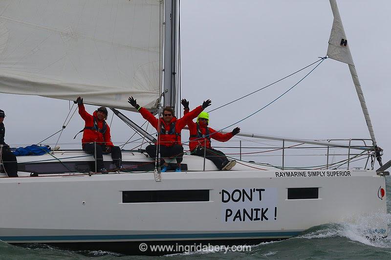 Don't Panik on day 3 of Cowes Week 2023 photo copyright Ingrid Abery / www.ingridabery.com taken at Cowes Combined Clubs and featuring the Sunsail F40 class
