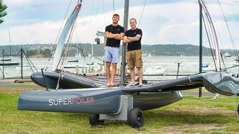 Glenn Ashby, Nathan Outteridge and Iain Jensen are set for the inaugural SuperFoiler Grand Prix photo copyright Superfoiler taken at  and featuring the Superfoiler class