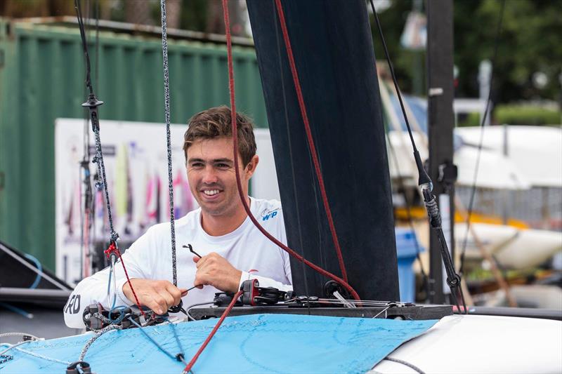 Iain Jensen, Superfoiler Grand Prix, Geelong, Day 1, February 9, 2018 photo copyright Andrea Francolini taken at Royal Geelong Yacht Club and featuring the Superfoiler class