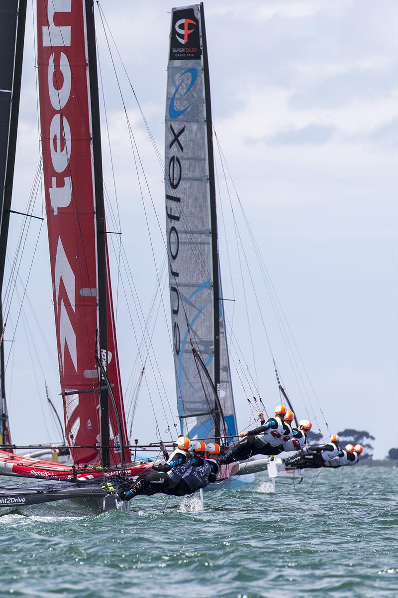 2018 Superfoiler Grand Prix, Geelong - 9 February 2018 photo copyright Andrea Francolini taken at Royal Geelong Yacht Club and featuring the Superfoiler class