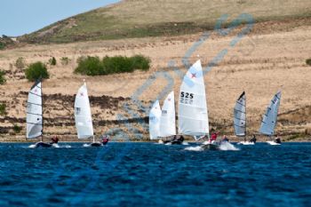 Tony Critchley leads the pack during the Supernova training and open at Bolton