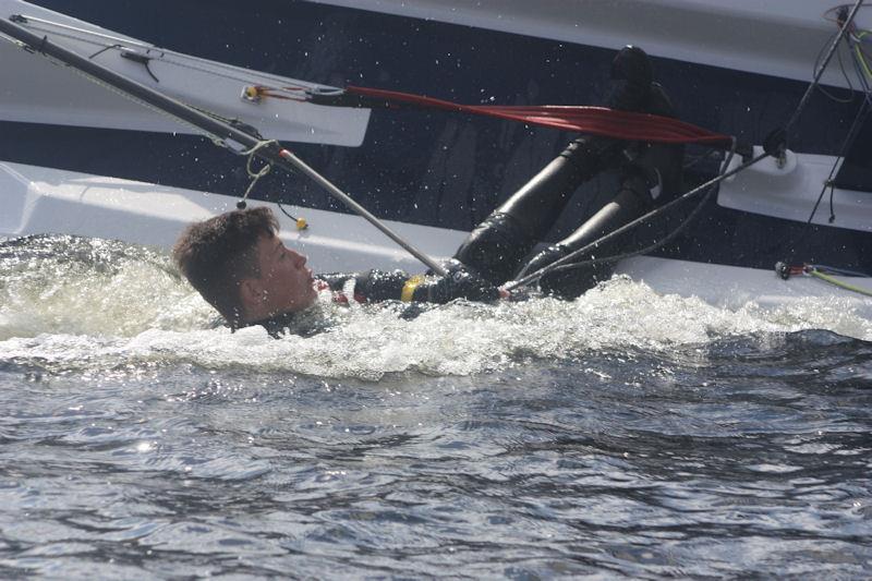 Position of the month candidate, junior helm Lewis Brailsford, during the Bala Easter Regatta - photo © Bala SC