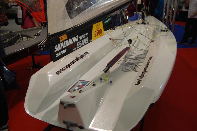 Another example of the principle examined here at work - the Supernova shed some 20% of its weight and far from splitting the class, as the naysayers had predicted, instead has revitalised the fortunes for the boat photo copyright Dougal Henshall taken at RYA Dinghy Show and featuring the Supernova class