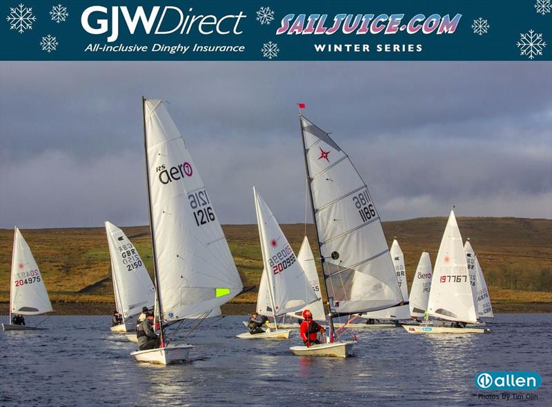 Andrew Snell (Supernova) during the GJW Direct SailJuice Winter Series Brass Monkey photo copyright Tim Olin / www.olinphoto.co.uk taken at Yorkshire Dales Sailing Club and featuring the Supernova class