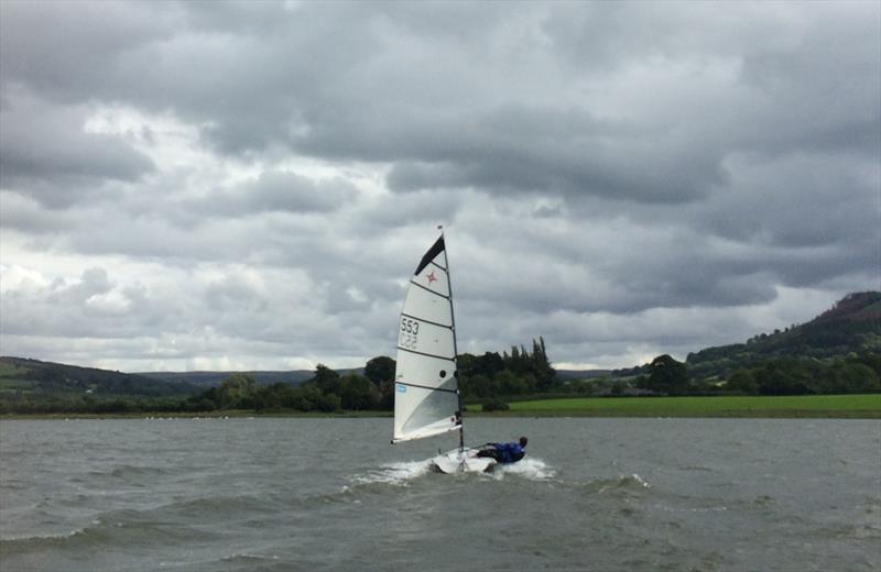 Jonny Everett downwind in his Supernova at the Llangorse SC Single-Hander Open photo copyright Will Willett taken at Llangorse Sailing Club and featuring the Supernova class