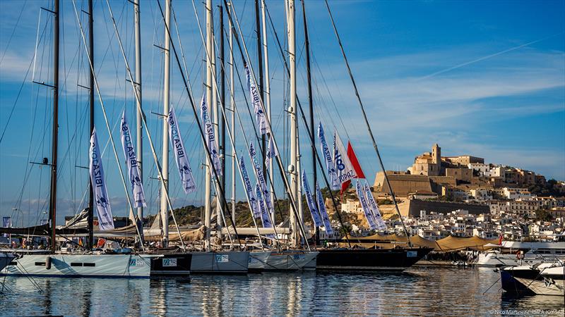 The boats in Marina Ibiza with Dalt Vila in the background - Ibiza JoySail photo copyright Nico Martínez taken at  and featuring the Superyacht class