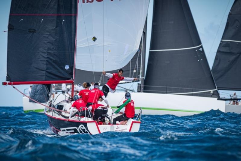 Small boat, big results -- Team GFA Caraïbes took their Surprise 24 La Morrigane from Martinique to ultimate victory: the St. Maarten/Saint Martin Cup - Most Worthy Performance Overall at the 2023 St. Maarten Heineken Regatta photo copyright Laurens Morel taken at Sint Maarten Yacht Club and featuring the Surprise class