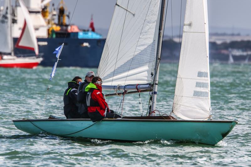 Echo racing as part of the Swallow fleet on day 3 of Lendy Cowes Week 2017 photo copyright Tom Gruitt / CWL taken at Cowes Combined Clubs and featuring the Swallow class