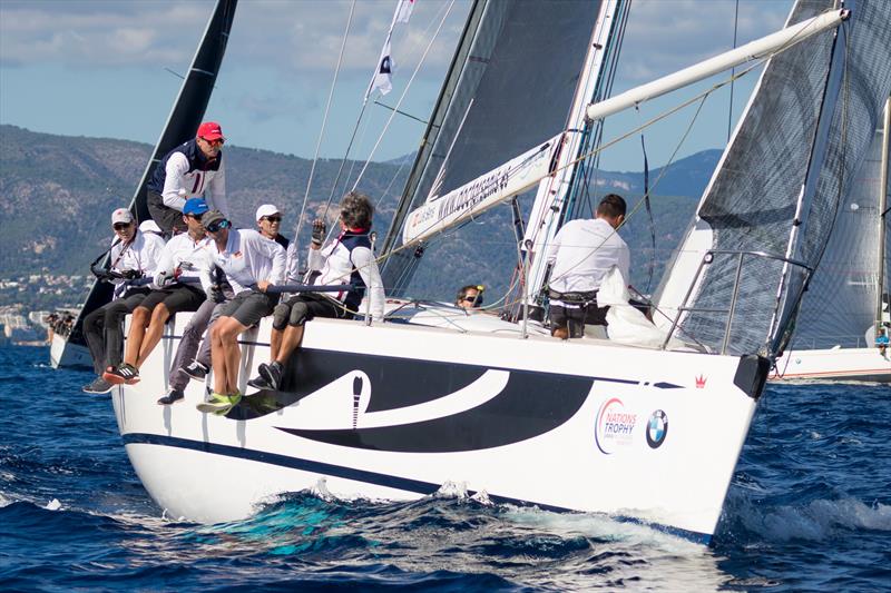 Luis Senís' Porrón IX won both races in the Swan 45 on day 1 of The Nations Trophy photo copyright Nautor's Swan / Studio Borlenghi taken at Real Club Náutico de Palma and featuring the Swan class