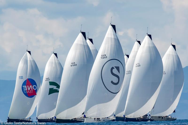 Fleet - The Nations Trophy photo copyright Giulio Testa taken at Yacht Club Italiano and featuring the Swan class