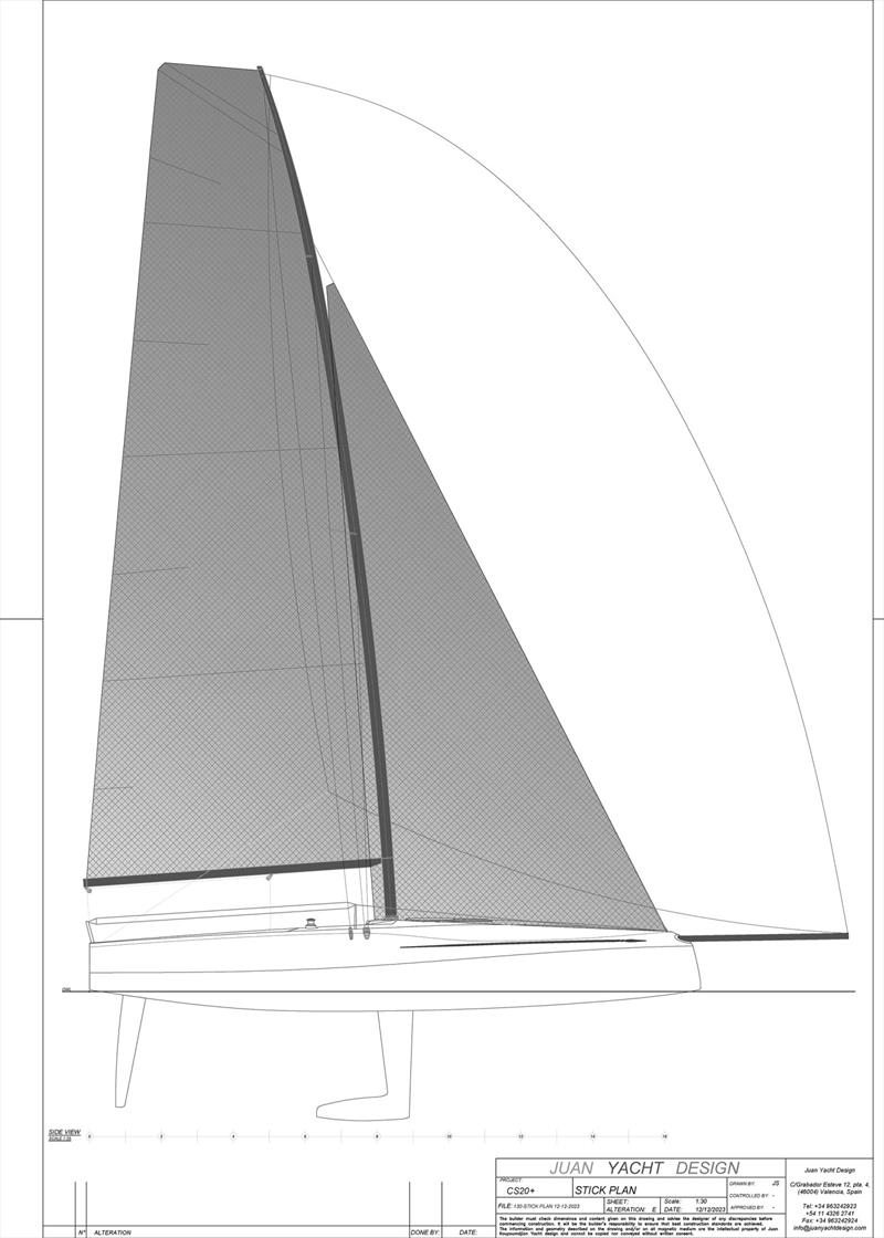 ClubSwan 28 - Sail plan photo copyright Nautor's Swan taken at  and featuring the Swan class
