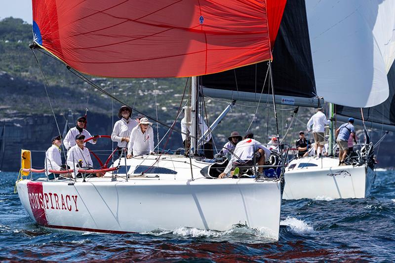 Total concentration aboard Conspiracy - Sydney 38 One-Design NSW Championship - photo © Andrea Francolini