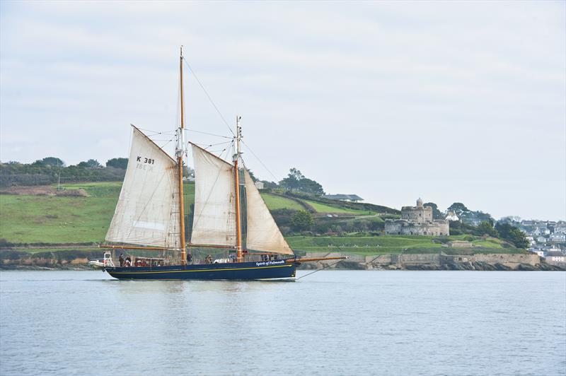The Spirit of Falmouth - a 92-foot long pilot schooner gifted to the charity by the Prince's Trust photo copyright Mark Hardaker taken at  and featuring the Tall Ships class