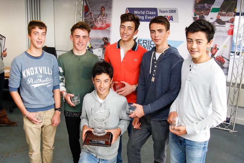 Team 420 win the Youth class at the RYA Eric Twiname Youth and Junior Team Racing Championships 2014 - photo © Paul Wyeth / RYA