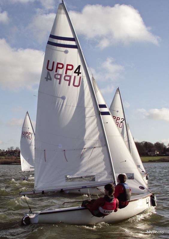 Magdalen College School in action at the RYA Team Racing Selection Trials photo copyright NVPhoto taken at Rutland Sailing Club and featuring the Team Racing class