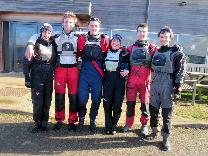 The Oxford team win the Top Gun Team Racing photo copyright Anthony Butler taken at Oxford Sailing Club and featuring the Team Racing class